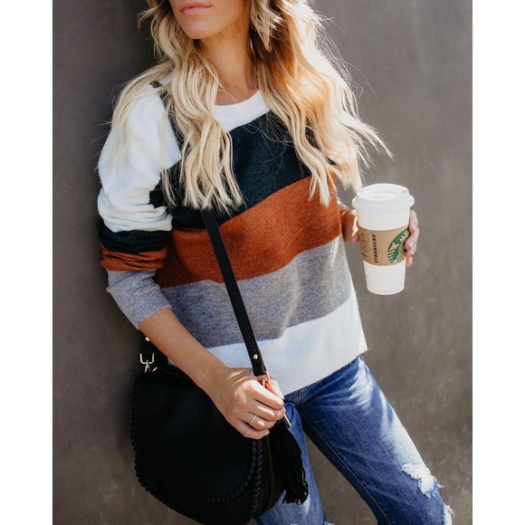 >>LAST<< Mary Striped Pullover Sweater - Picture 3 of 4